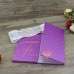 Cheap Purple Silk Wedding Invitations with Brooch and Ribbon